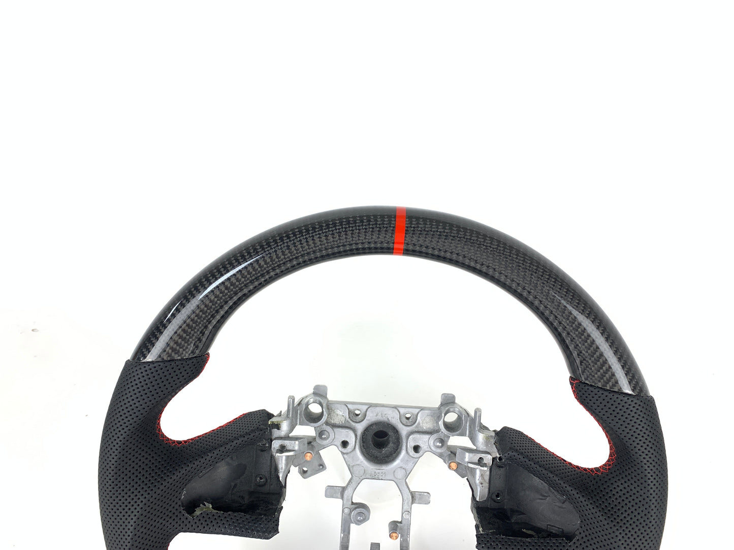 FOR 2013-2017 INFINITI Q50 CARBON FIBER & LEATHER STEERING WHEEL