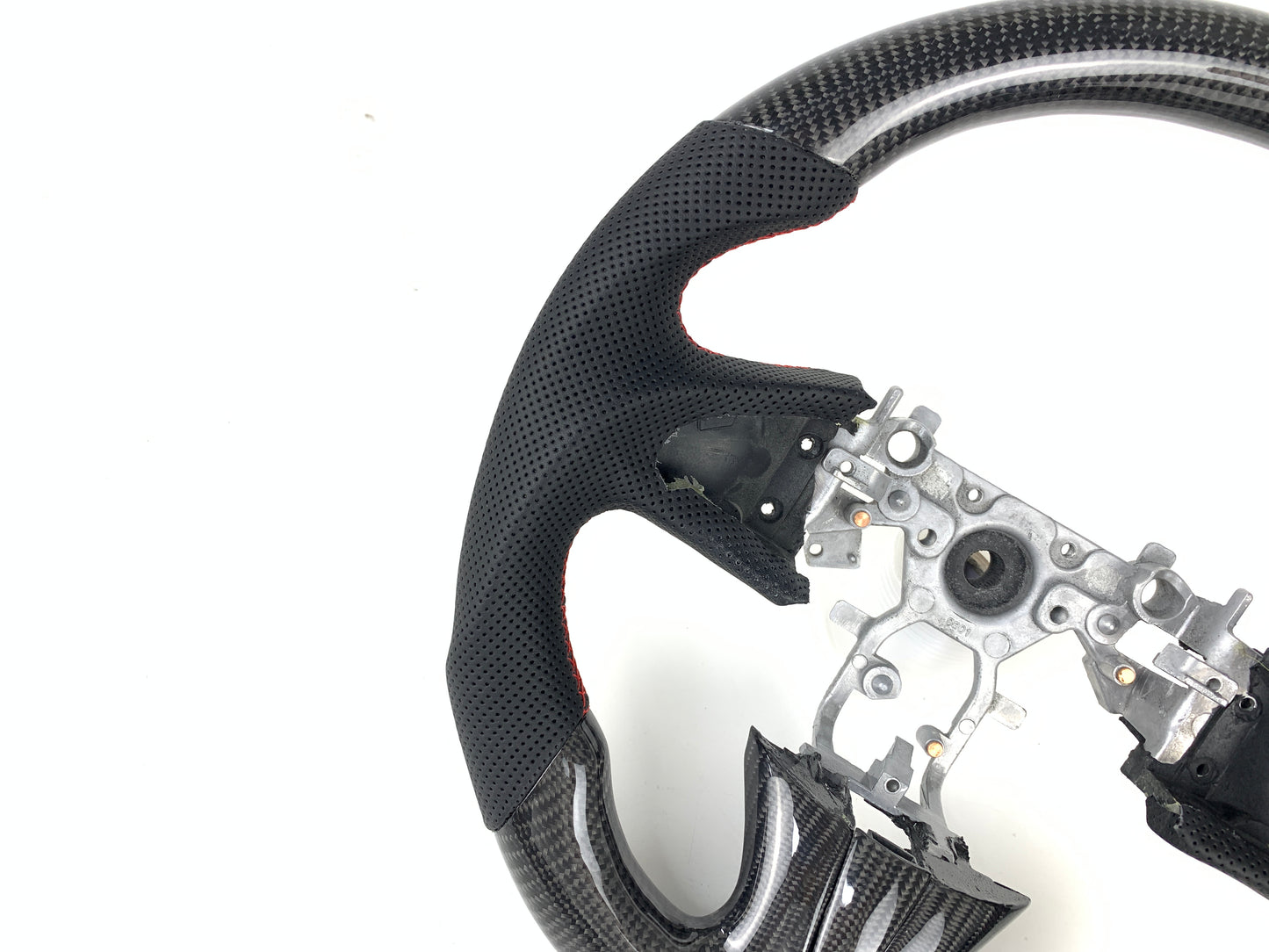 FOR 2013-2017 INFINITI Q50 CARBON FIBER & LEATHER STEERING WHEEL