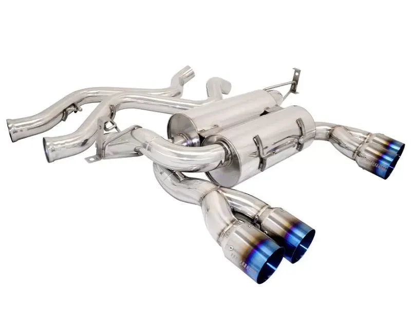 Megan Racing Supremo Axle Back Exhaust System Titanium Blue Tip for 2008-2013 BMW M3 E90 Sedan 4DR