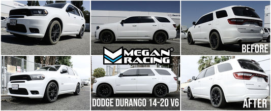 Megan Racing Street-Version Lowering Springs Kit For 14-24 Dodge Durango V6 V8 AWD/RWD WD