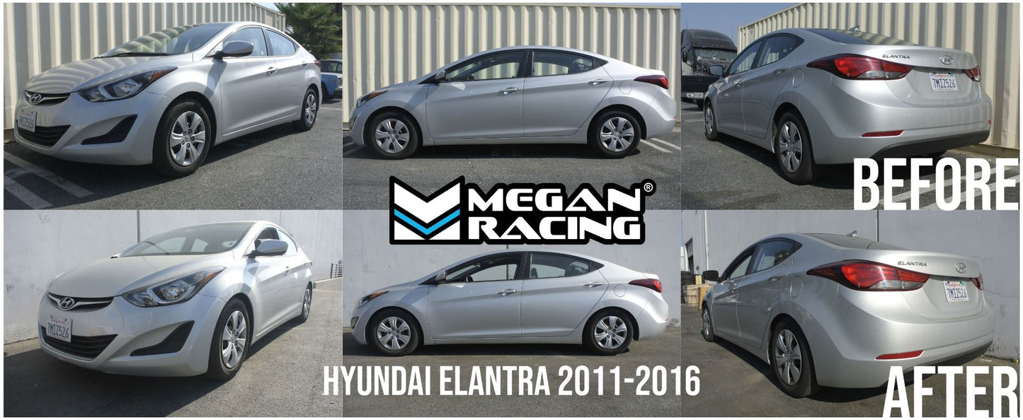 Megan Racing Front Rear Import Lowering Springs Kit For 11-16 Hyundai Elantra Sedan