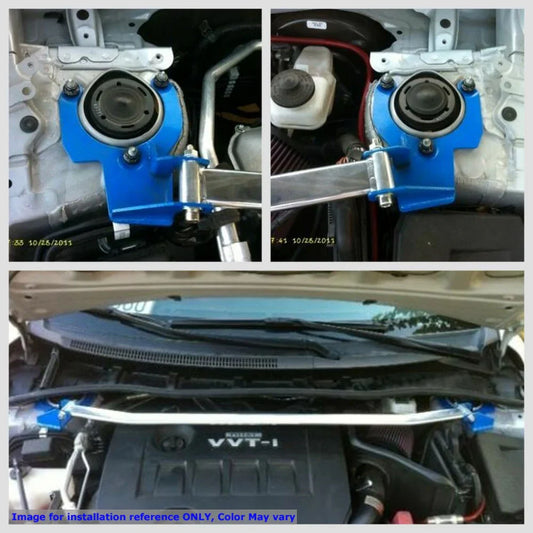 Megan Racing Race Spec Front Upper Strut Tower Brace Bar For 09-13 Corolla/03-14 Matrix - MR-SB-TCO08FU1P