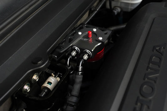 HPS Performance Billet Aluminum Oil Catch Can Kit, 2018-2022 Honda Accord 2.0L Turbo