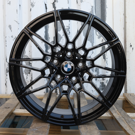 18x9" Gloss Black 1000M Style Wheels (5x120) Fits BMW