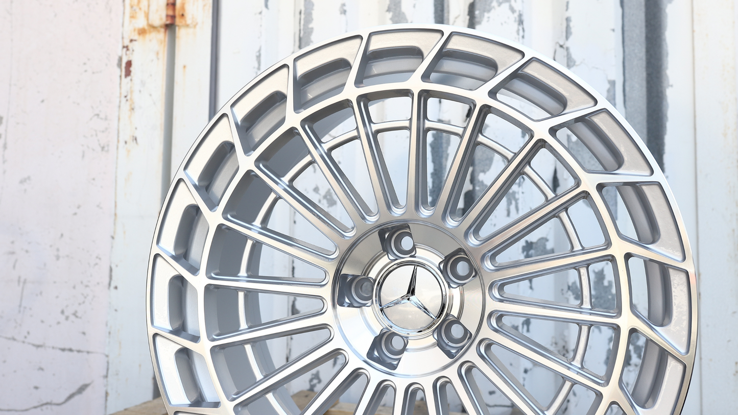 20x9.5" Silver Mercedes S Class Style Wheels (5x112) Fits S550 S560 S580 S500 S63 AMG