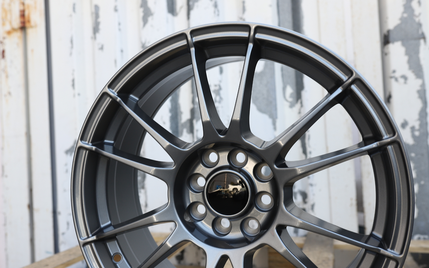 17x7.5" Gunmetal Ultraleggera Style Wheels (4x100/4x114.3) Fits Civic Integra Miata 240SX Corolla