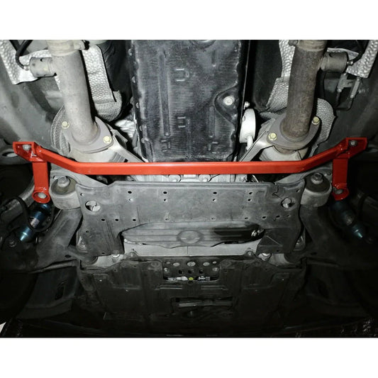 Megan Racing Race Front Lower Strut H Brace Bracket For 06-13 IS250 XE20 - Red - SB-HB-LI06-F
