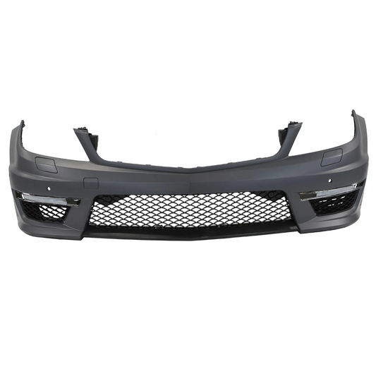 FOR 2012-2014 MERCEDES BENZ W204 C CLASS, C63 AMG STYLE FRONT BUMPER W/ PDC