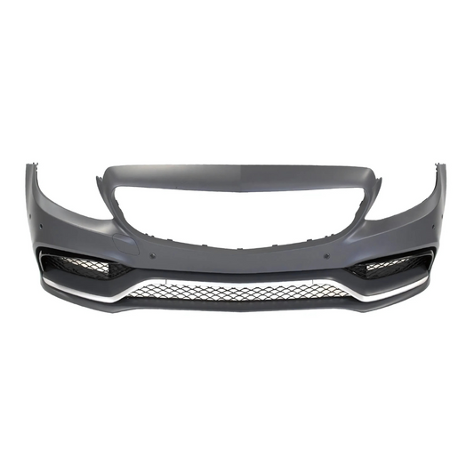 FOR 2015-2021 MERCEDES-BENZ W205 C CLASS, PRE-FACELIFT C63 AMG STYLE FRONT BUMPER