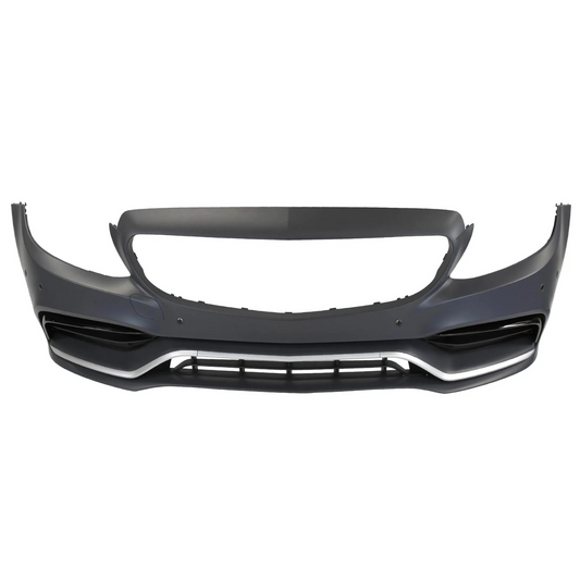 FOR 2015-2021 MERCEDES-BENZ W205 C CLASS, FACELIFT C63 AMG STYLE FRONT BUMPER