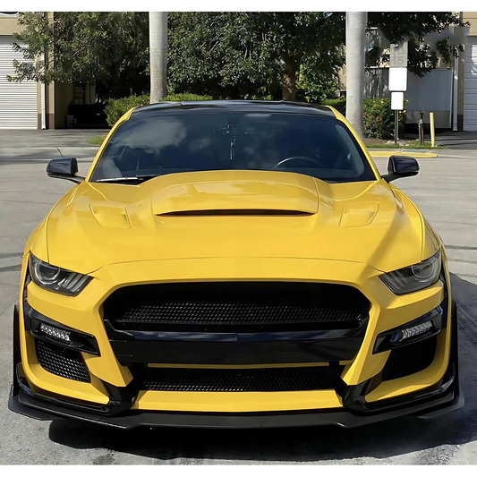 FOR 2015-2017 FORD MUSTANG FRONT GT500 STYLE CONVERSION BUMPER KIT
