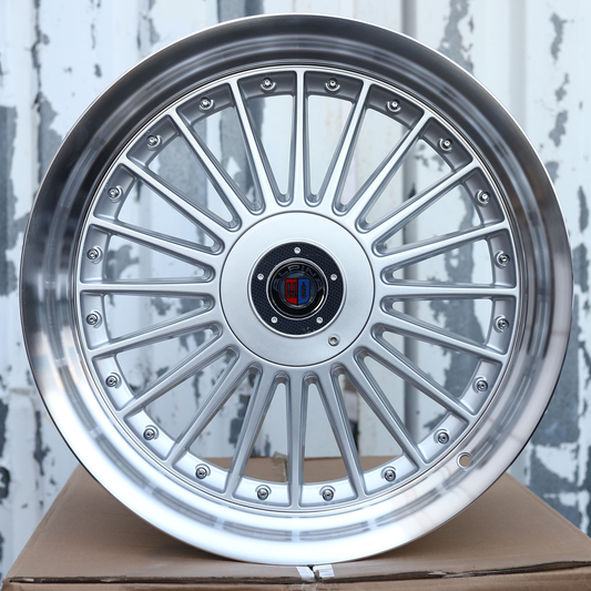 18" Silver Machine Lip Alpina Classic Style Wheels (5x112/5x120) Fits BMW Mercedes Audi