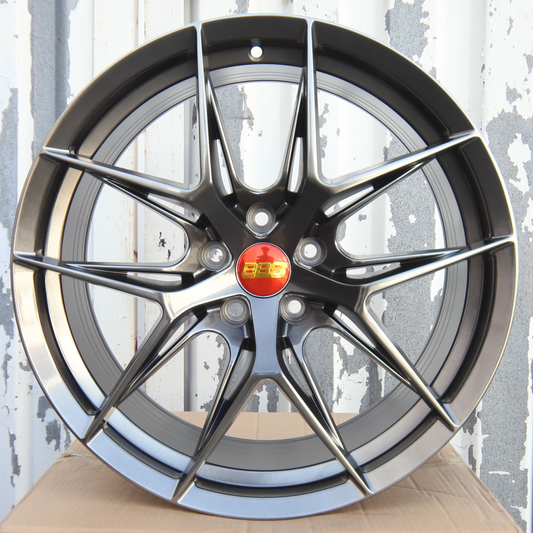 19" Hyper Black Wheels (5x114.3) Fits 350Z 370Z G35 G37 Q50 IS300 WRX