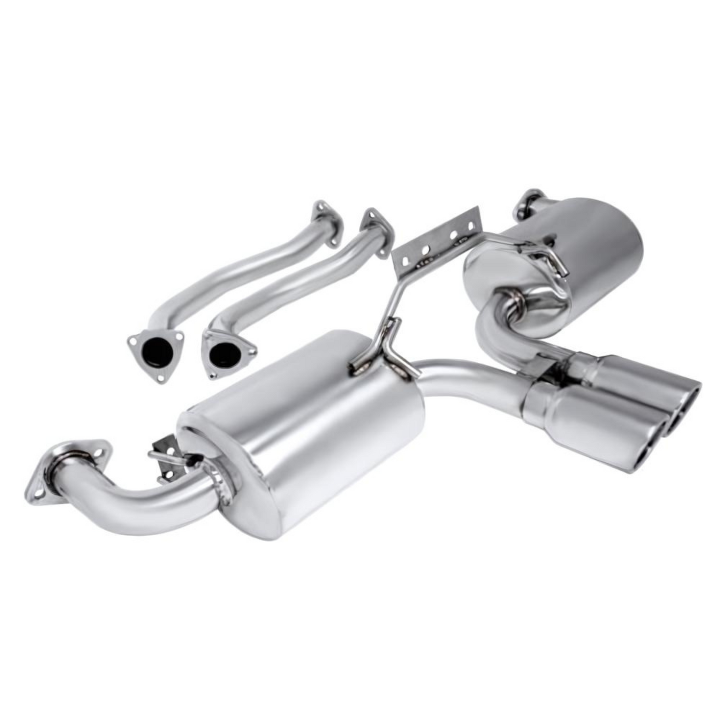 Manzo Stainless Steel Axleback Exhaust System for 2006-2008 Porsche Boxster 987/ 2005-2008 Boxster S