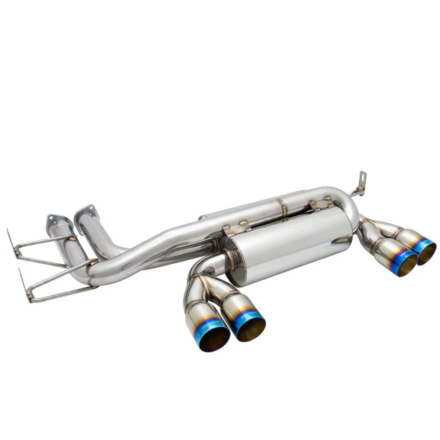 Megan Racing Supremo Axle Back Exhaust System Burnt Blue Rolled Tip for 2001-2006 BMW M3 E46