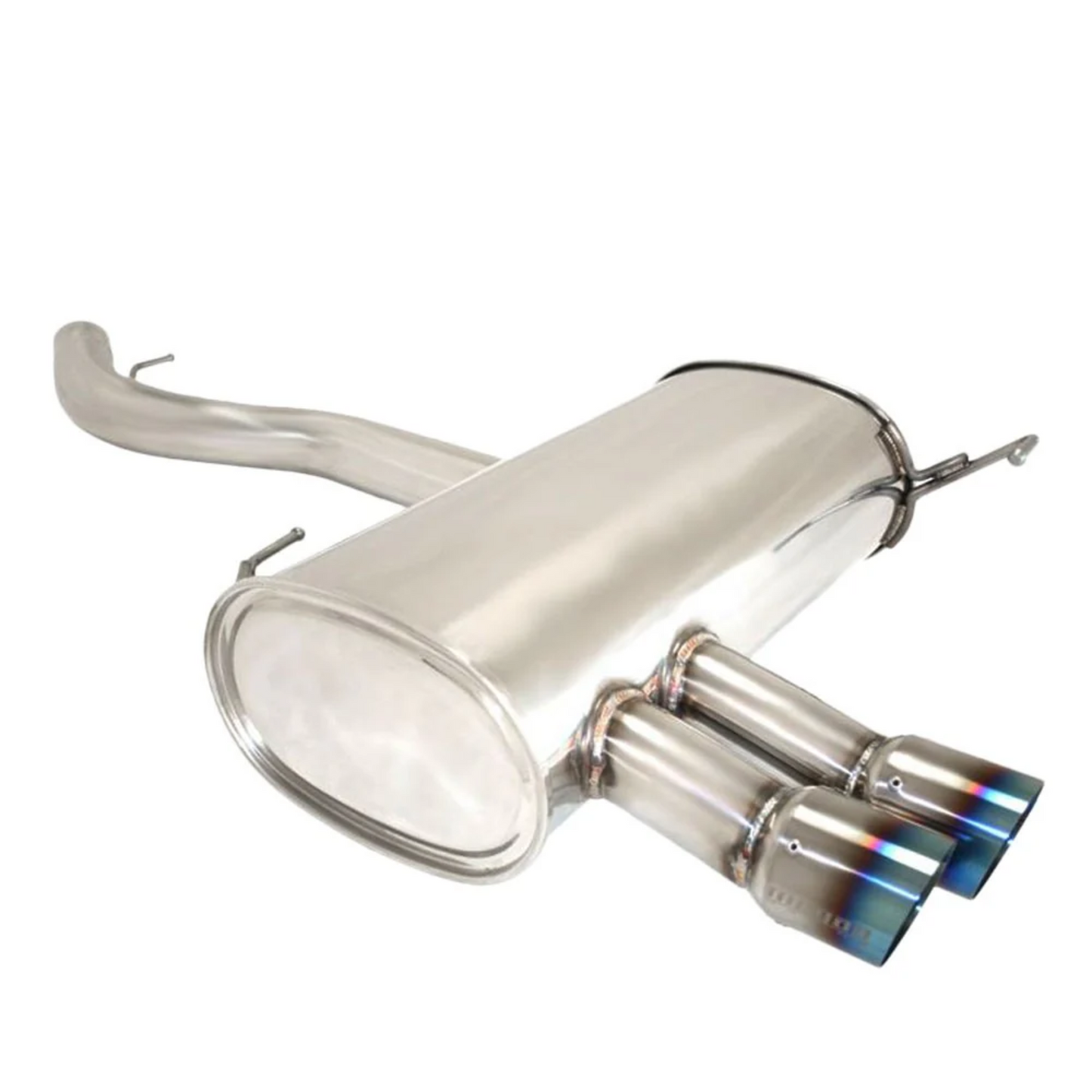 Megan Racing Supremo Axle Back Exhaust System Blue Tips for 2007-2011 BMW E90 4DR/ E92 2DR