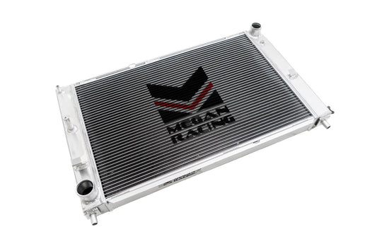 Megan Racing T-6061 Aluminum TRI Core 3-Row Radiator For 1997-2004 Ford Mustang MT (SN95 Gen4)