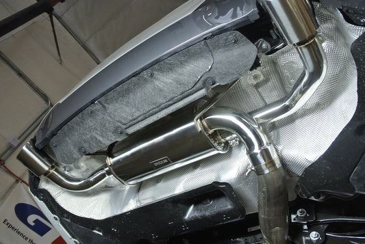 Megan Racing Supremo Axle Back Exhaust System Black Chrome Dual Tips For 19+ BMW 330i RWD 2.0L i4 Turbo (G20)