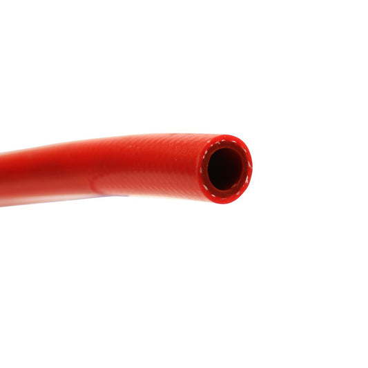 HPS 5/8" ID Red high temp reinforced silicone heater hose tubing, Max Temperature Rating: 350F, Bend Radius: 3"