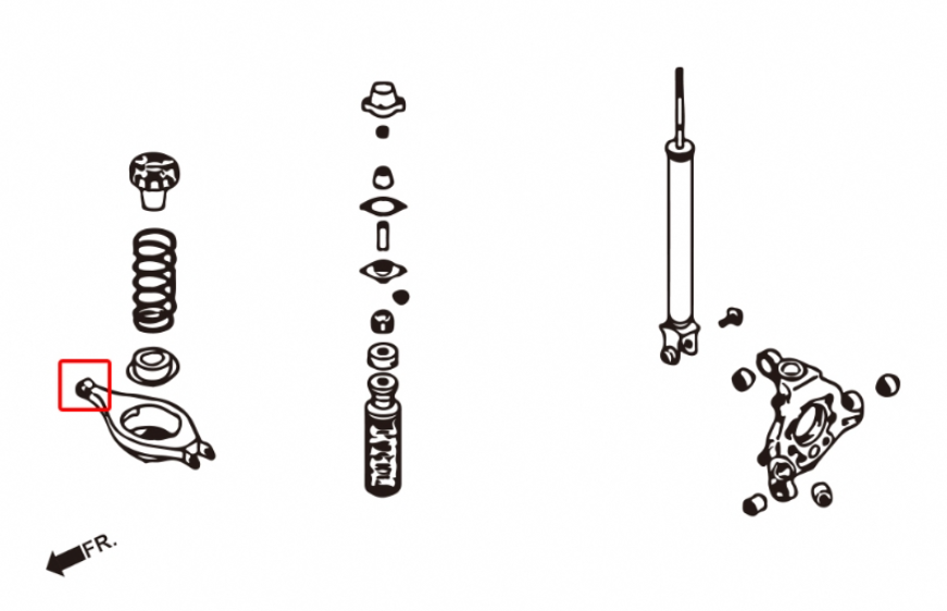 Megan Racing Rear Lower Spring Arm Inner Bushings for Nissan 350Z 03-08 – MRS-NS-0308