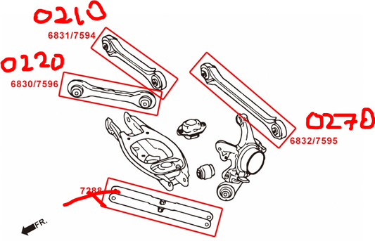 Megan Racing Blue Rear Camber Arm For BMW 06-11 3-Series E90 E92 E93/08-13 1-Series E82 E88