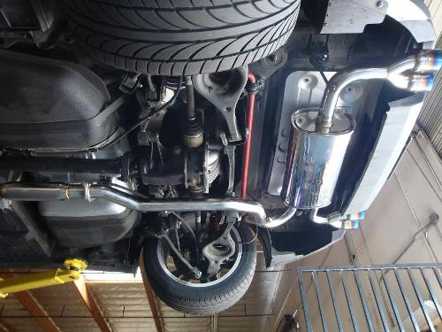 Megan Racing RS Stainless Axle-Back Exhaust System 3" Ti-Tip For 09-16 Genesis Coupe 2.0T BK