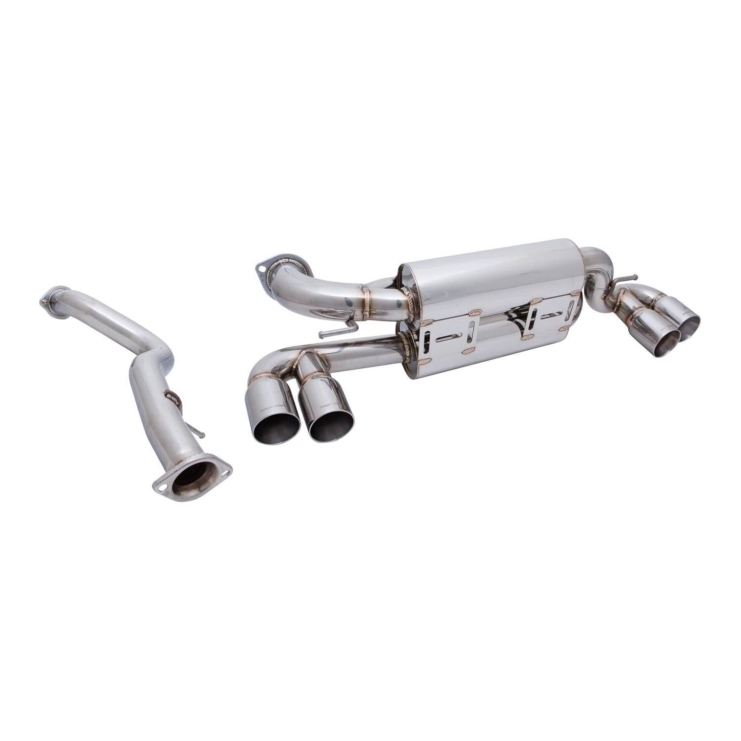 Megan Racing Supremo Exhaust System for 2011+ BMW E82 1M w/ Stainless Rolled Tips