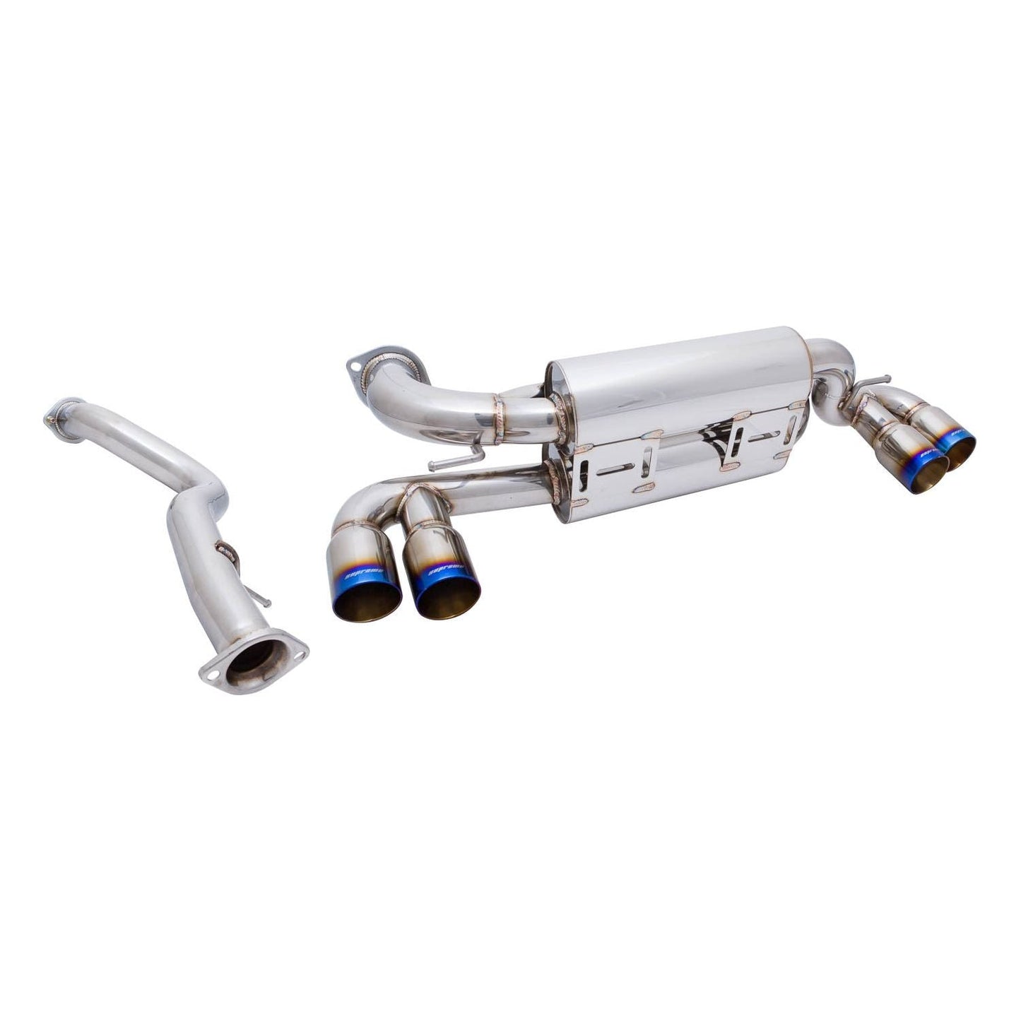 Megan Racing Supremo Exhaust System for 2011–2012 BMW E82 1M w/ Burnt Rolled Tips