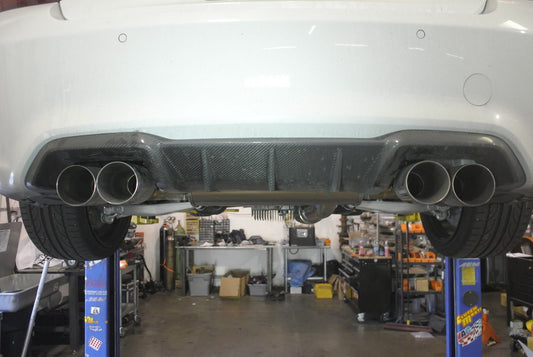 Megan Racing Supremo Axle Back Exhaust System Burnt Quad Rolled Tips for 16-18 BMW M2 F87 N55 3.0L N55B30T0 Turbo