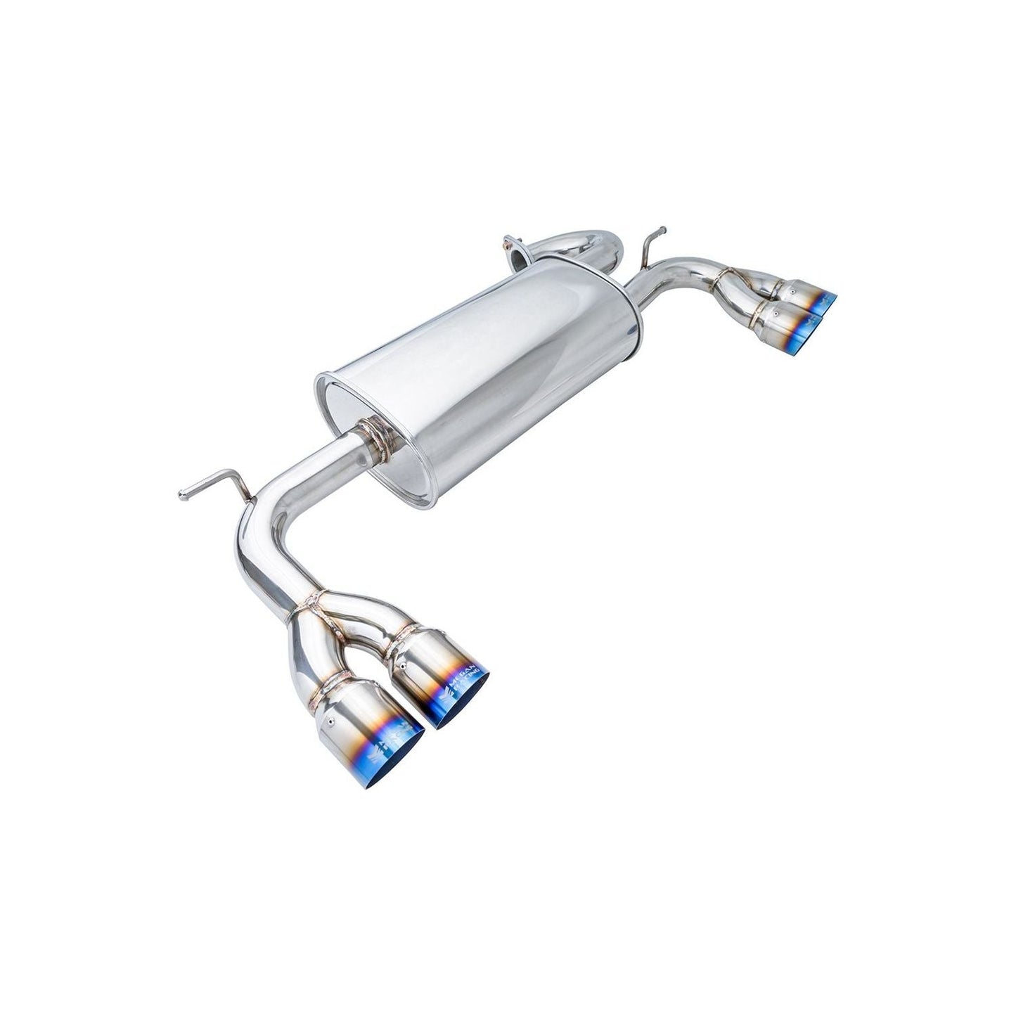 Megan Racing Turbo Type Cat Back Exhaust System with Blue Titanium Tips for 2009–2016 Hyundai Genesis Coupe 2.0L Turbo