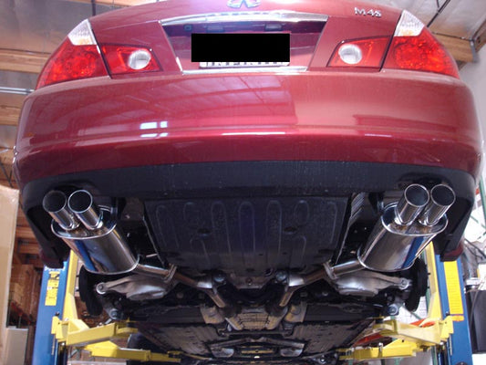 Megan Racing Axle-Back Exhaust Infiniti M35/M45 (06-10) w/ Polished Tips