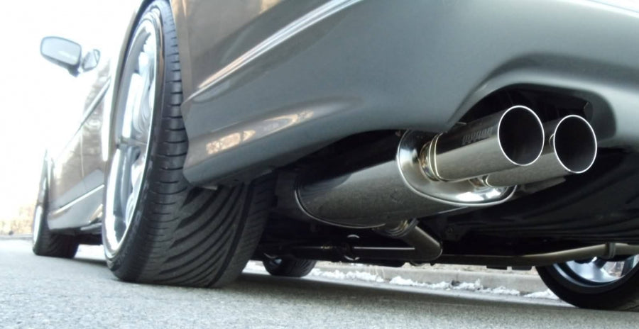 Megan Racing Axle-Back Exhaust Infiniti M35/M45 (06-10) w/ Polished Tips