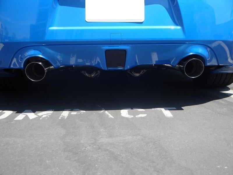 Megan Racing RS Series Stainless Steel Axle-Back Exhaust System 4" Burnt Tip For 09-19 Nissan 350Z
