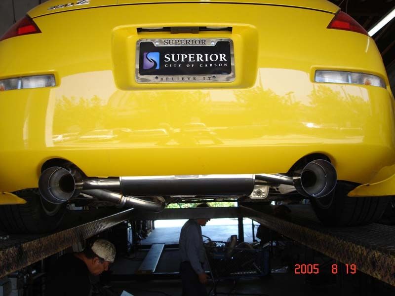 Megan Racing for Nissan 350Z - Blue Titanium Tips - OE-RS - MR-CBS-350Z-BT