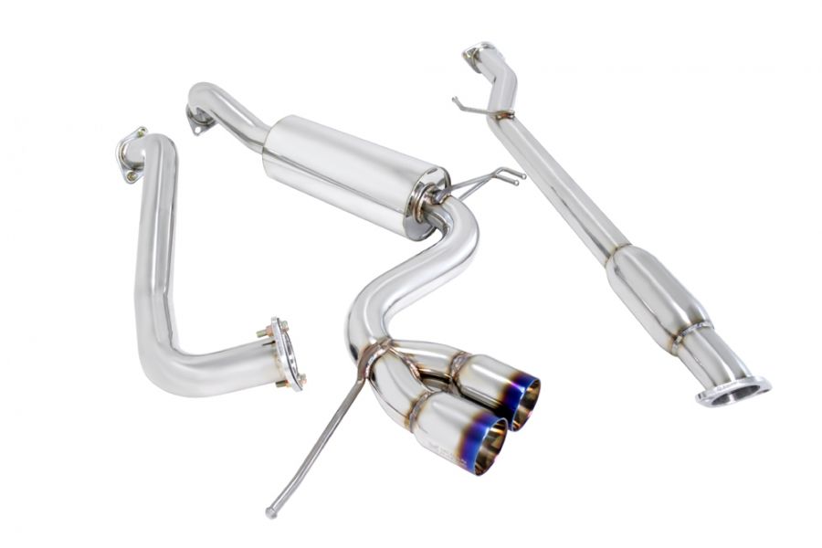 Megan Racing Type 2 Exhaust - Burnt Rolled Tips for 2012-2018 Hyundai Veloster - MR-CBS-HYV11-VO