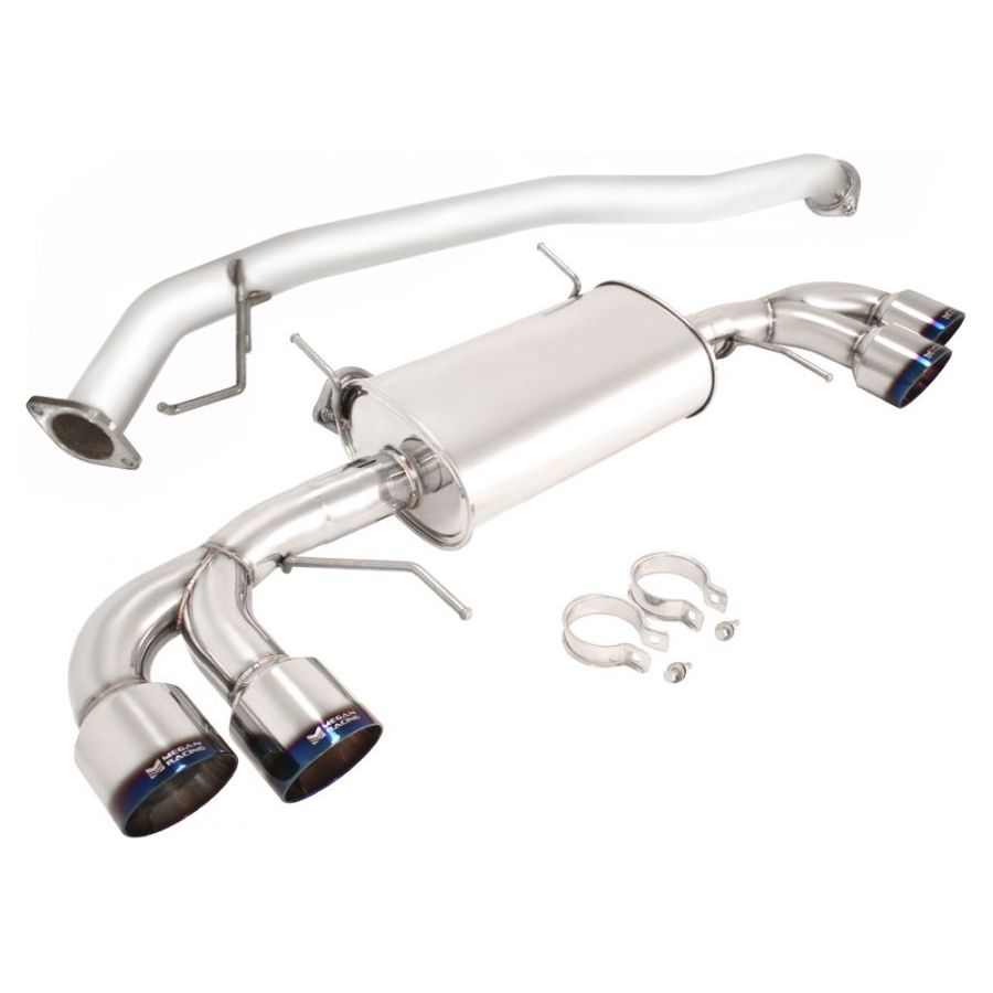 Megan Racing OE-RS Cat-Back Exhaust System with Burnt Rolled Tips for 2009+ Nissan GT-R R35