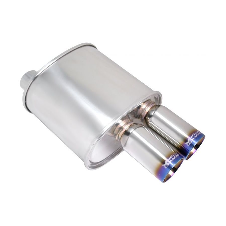 Megan Racing Universal Exhaust F-RT Dual Burnt Tip Muffler