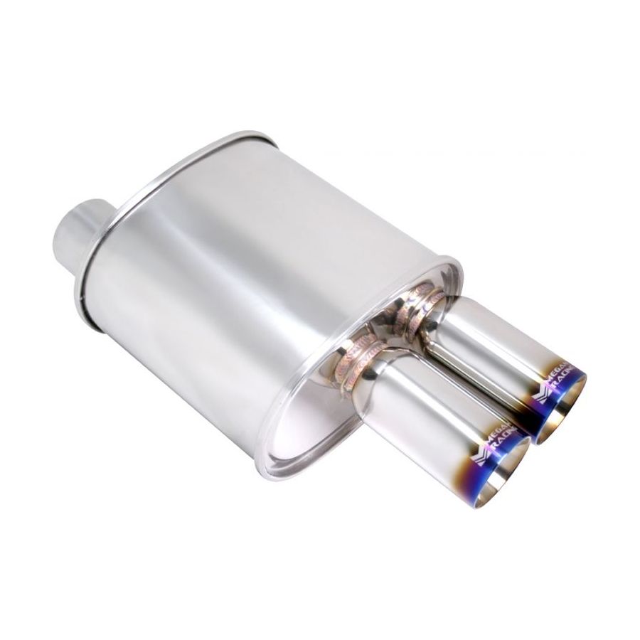 Megan Racing Universal Exhaust F-RT Turbo Dual Burnt Tip Muffler