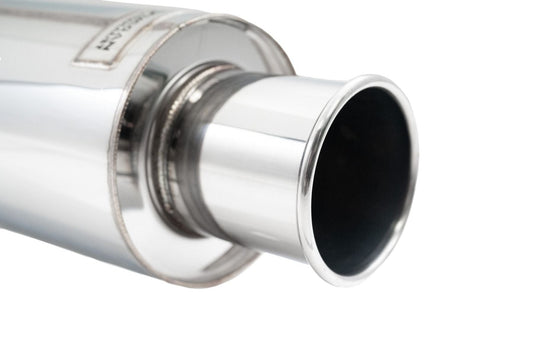 Megan Racing MU-Series 3" Inlet Weld-On Universal Exhaust Muffler w/Straight Rolled Tip