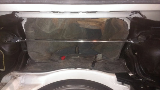 Megan Racing Rear Upper Polish Race Tower Brace Strut Bar For 82-91 BMW E30 3-Series