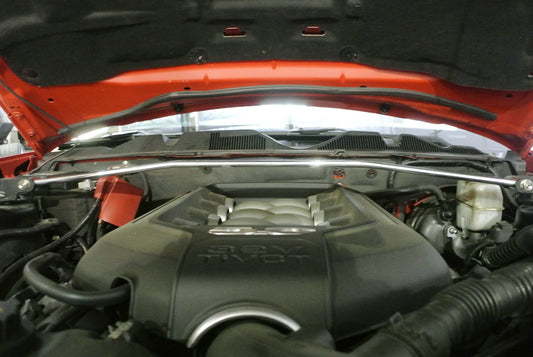 Megan Racing Front Upper Polish Race Spec Tower Brace Strut Bar For 05-14 Ford Mustang (S197 5th)