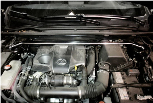 Megan Racing Front Upper Race-Spec Strut Tower Bars for Lexus NX200T 14-20 / Toyota Rav4 2006-2018 – MR-SB-LNX15FU-1P