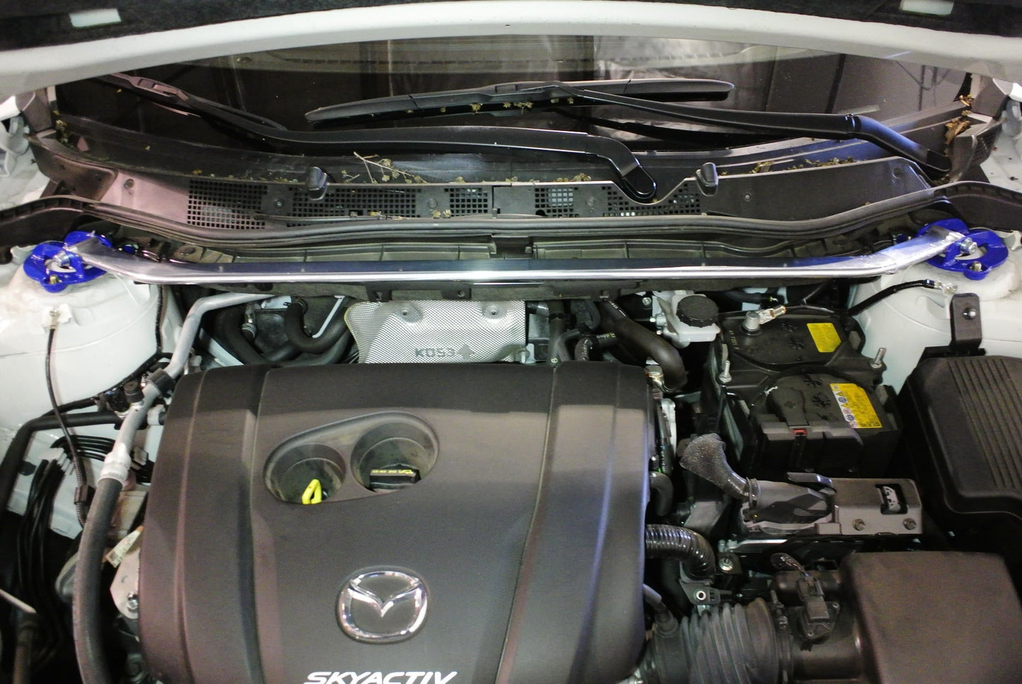 Megan Racing Front Upper Polish Race Tower Brace Strut Bar For 13-16 Mazda CX-5 KE