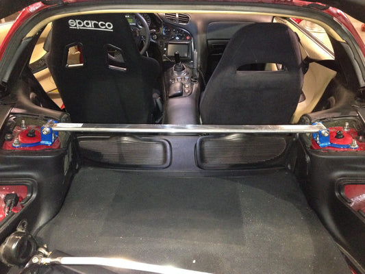 Megan Racing Rear Upper Aluminum Race Spec Strut Bar Tower Brace For 93-02 Mazda RX-7 FD FD3S