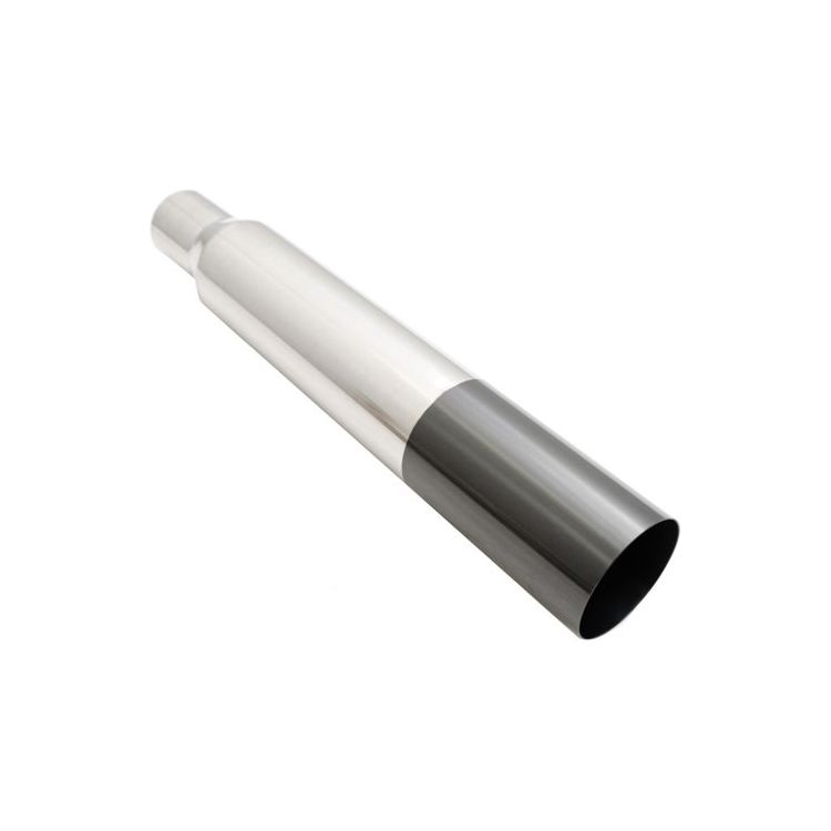 Megan Racing Stainless 3"-4" VIP Single/Straight Cut Blast Exhaust Muffler Black Tip
