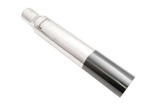 Megan Racing Stainless 3"-4" VIP Single/Straight Cut Blast Exhaust Muffler Black Tip