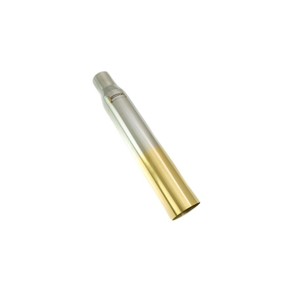 Megan Racing 3"-4" Single Straight Burnt Gold Universal VIP Blast Exhaust Muffler Tip