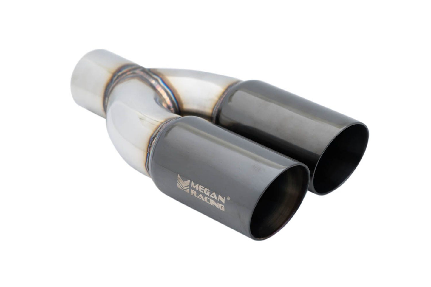 Megan Racing Universal Twin Black Chrome 3" Tips - Passenger Side