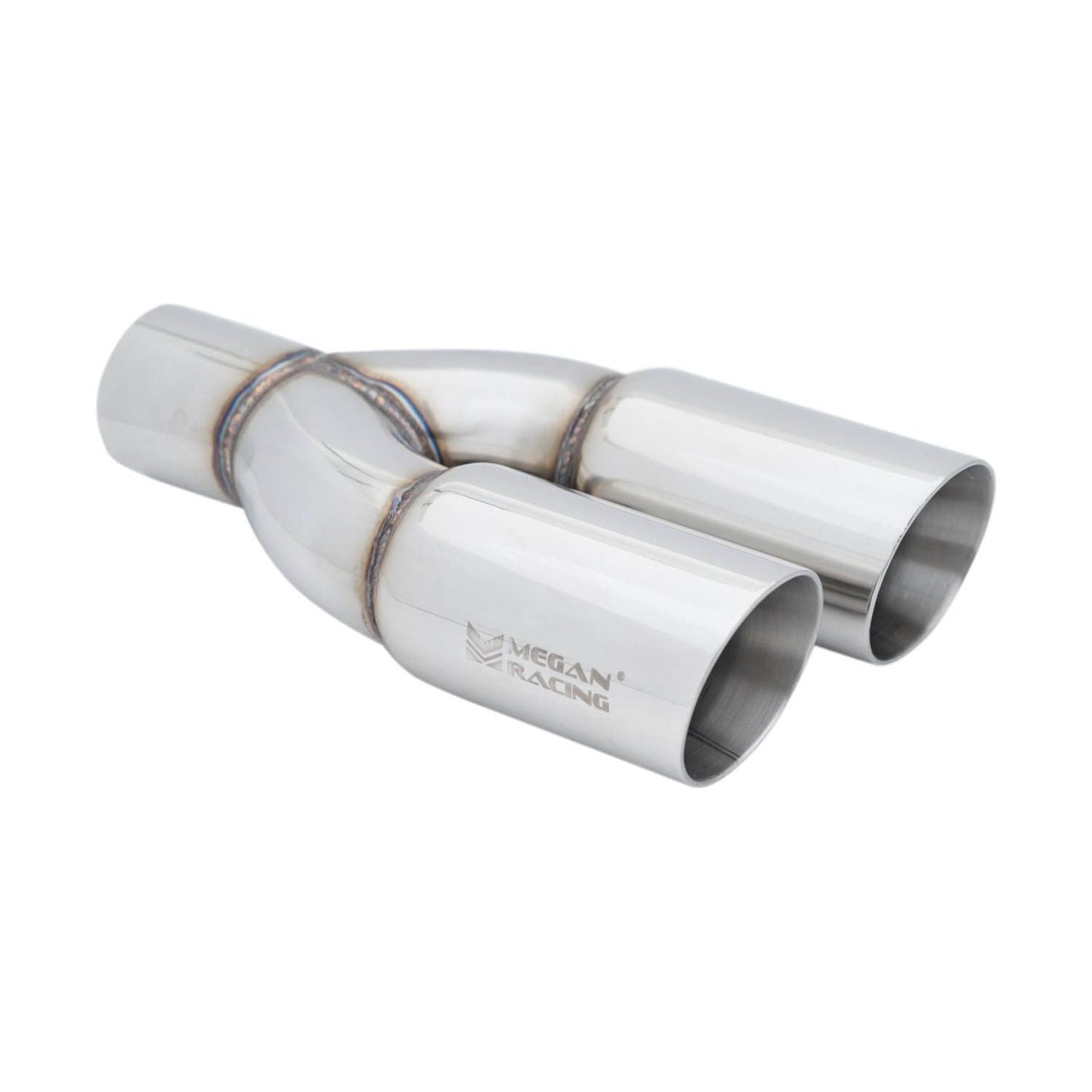 Megan Racing 3" Dual Tips Round Slanted Universal Muffler Tip Driver Side
