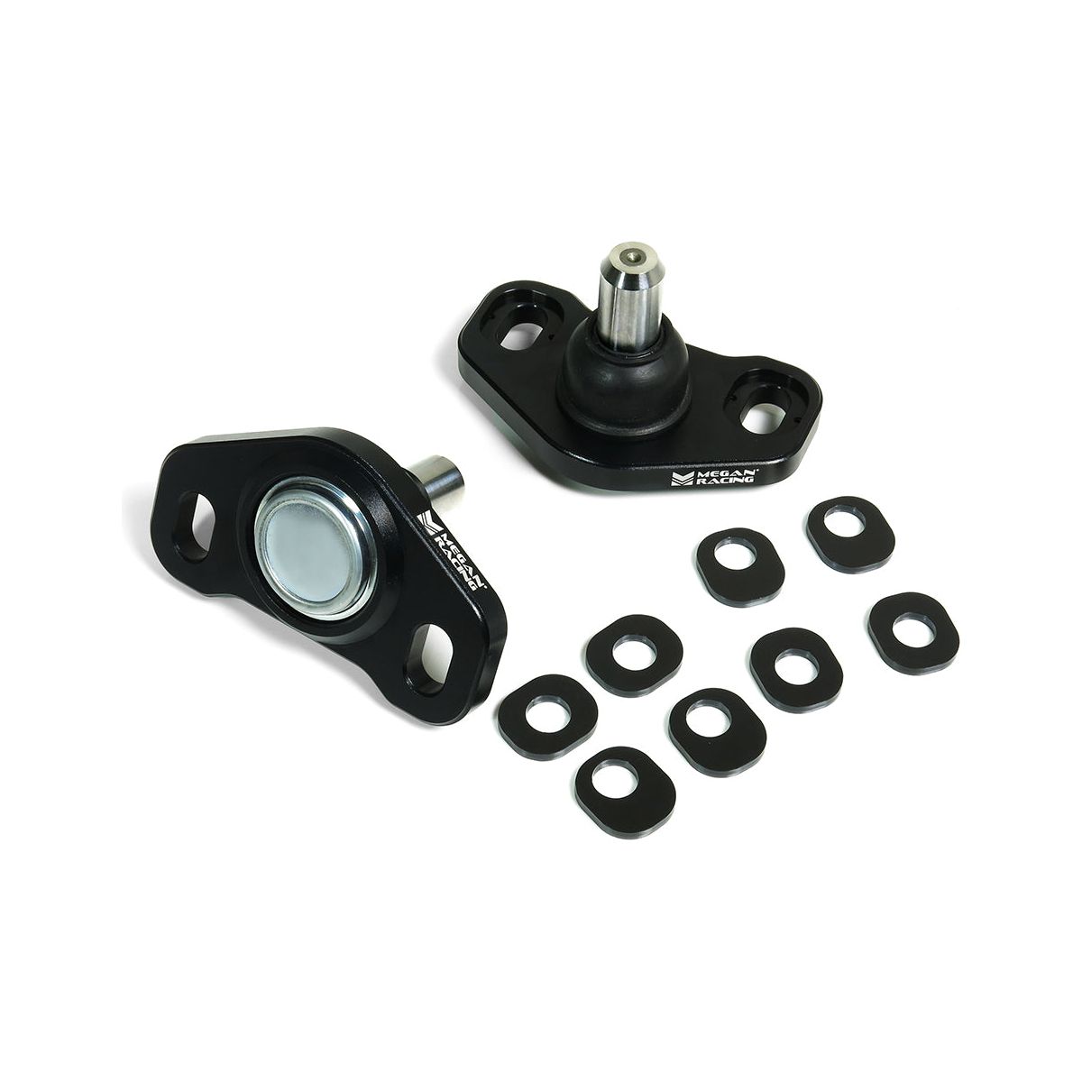 Megan Racing Black Front Camber Adjustable Lower Ball Join For 17-21 Civic Type-R FK8
